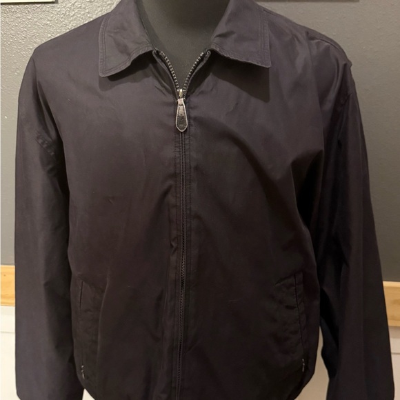 London fog men’s black golf jacket size large - Picture 2 of 5